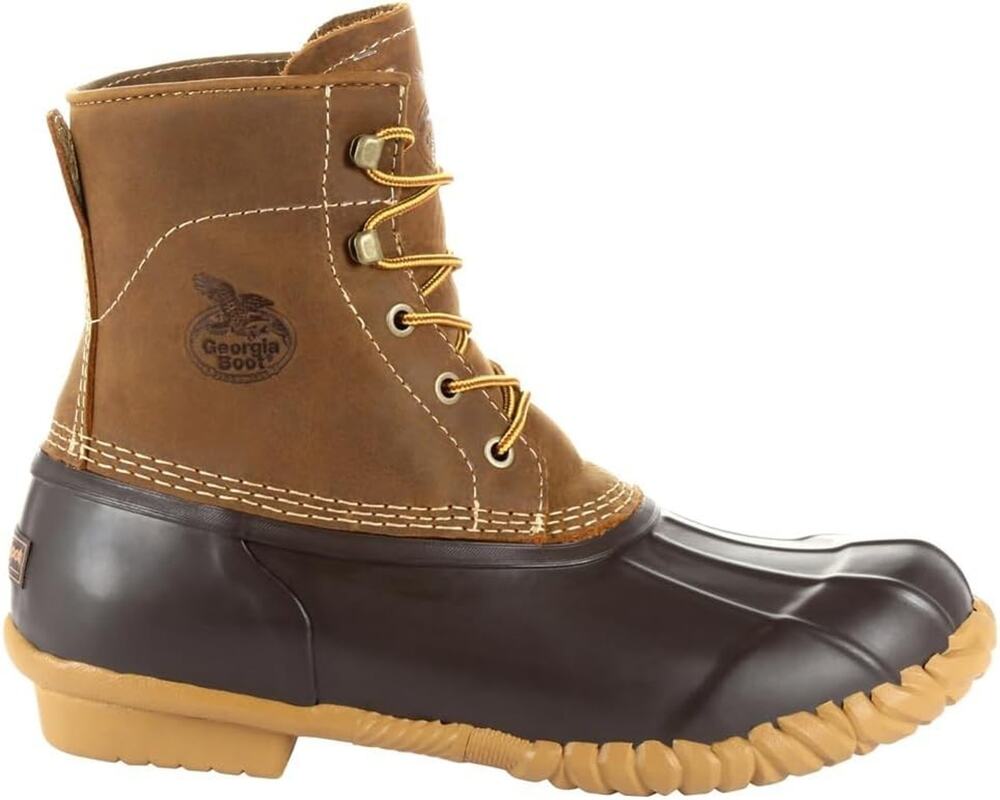 Georgia Boot Marshland Duck Boots Brown Leather Waterproof Unisex Size 5 NIB